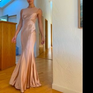Narcisco Rodriguez Satin Blush Gown